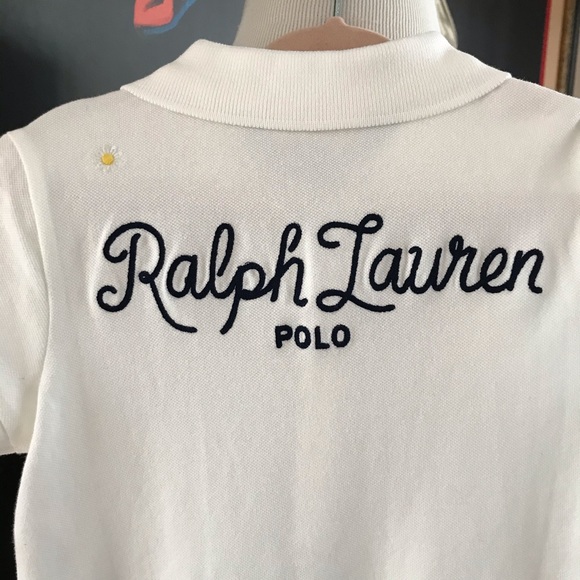 Ralph Lauren Iconic Crest Daisy Heart White Polo - Picture 6 of 12